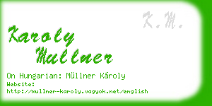 karoly mullner business card