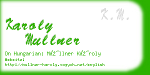 karoly mullner business card